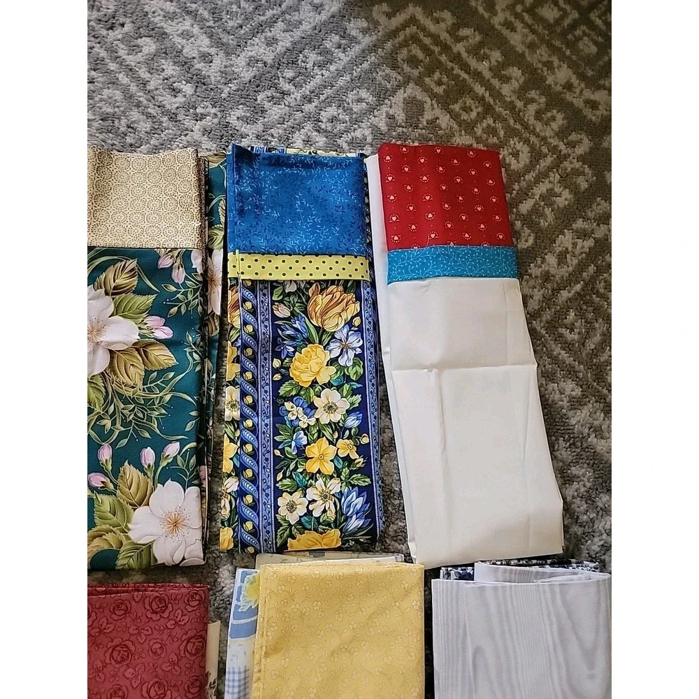 LOT of 12 NEW Handcrafted PILLOW CASES Flowers Paisley Theme